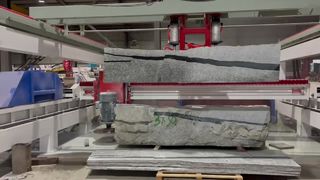 Scaricatore di lastre completamente automatico: taglia e scarica automaticamente le lastre dai blocchi di pietra con automatico