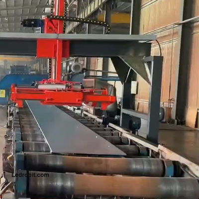 Dispositivo automatico di caricamento e scarico di lamiere di alluminio con servomotore e display LCD